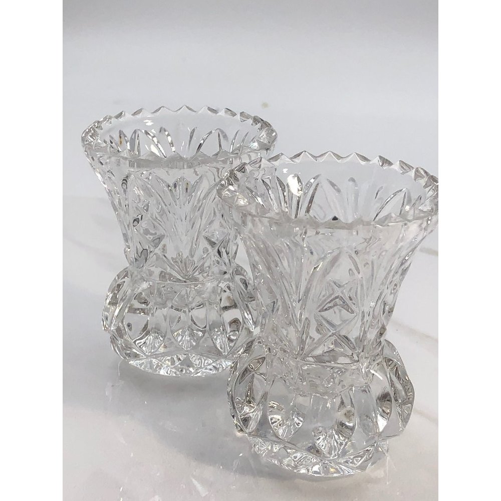 Lovely Crystal Candle Holders